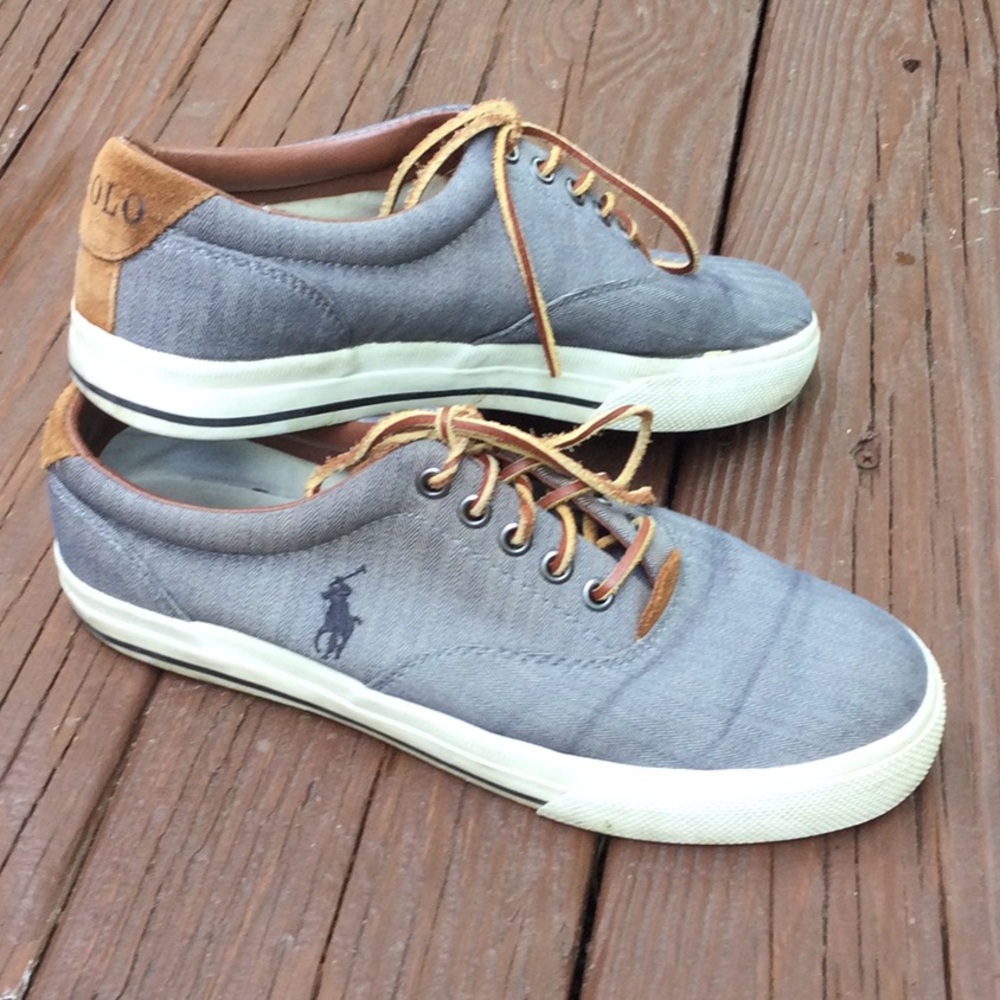 Men’s Polo canvas shoes. Size 8.5. Heather Gray.